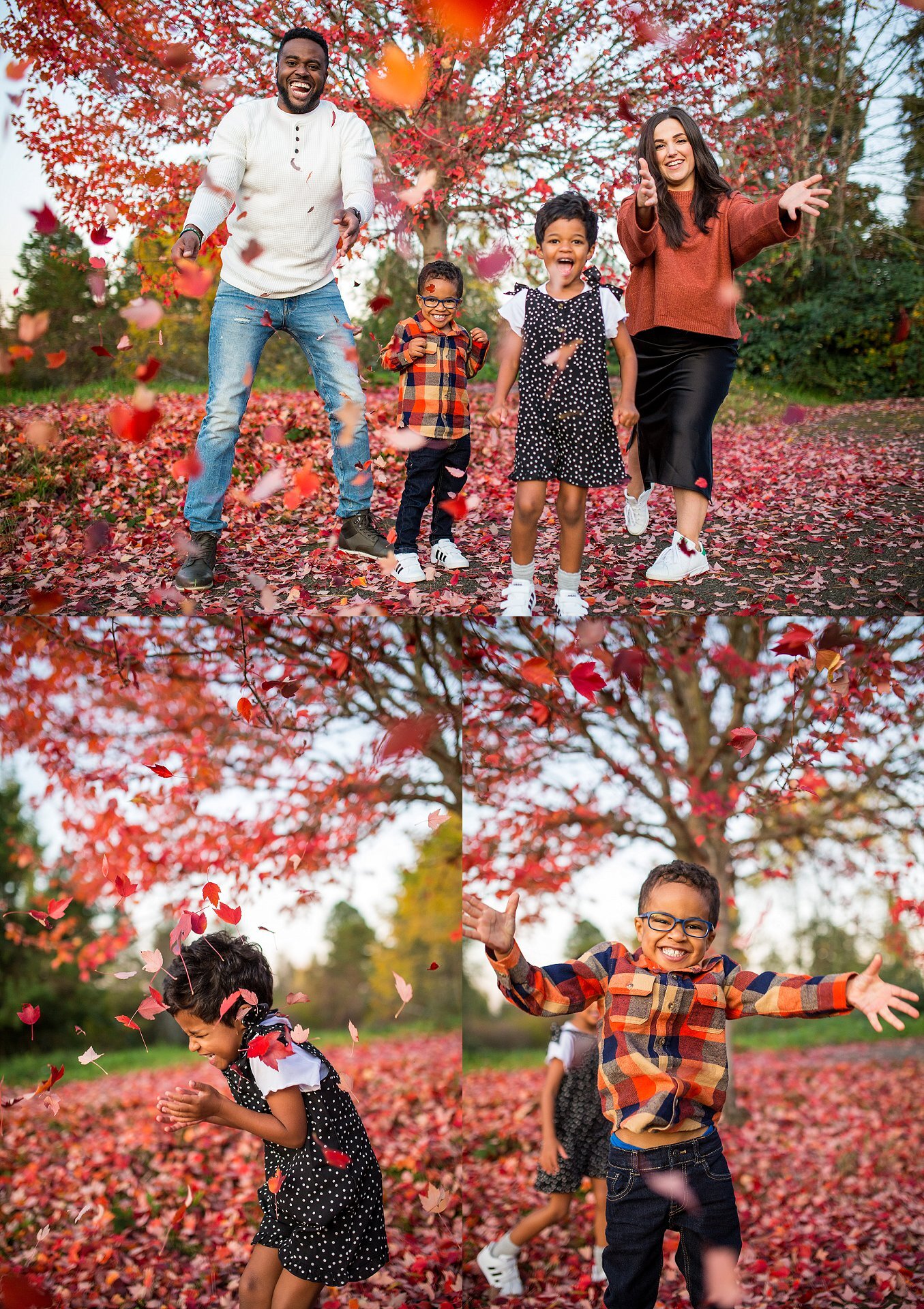 Fall Colors Family Portraits Salem Oregon