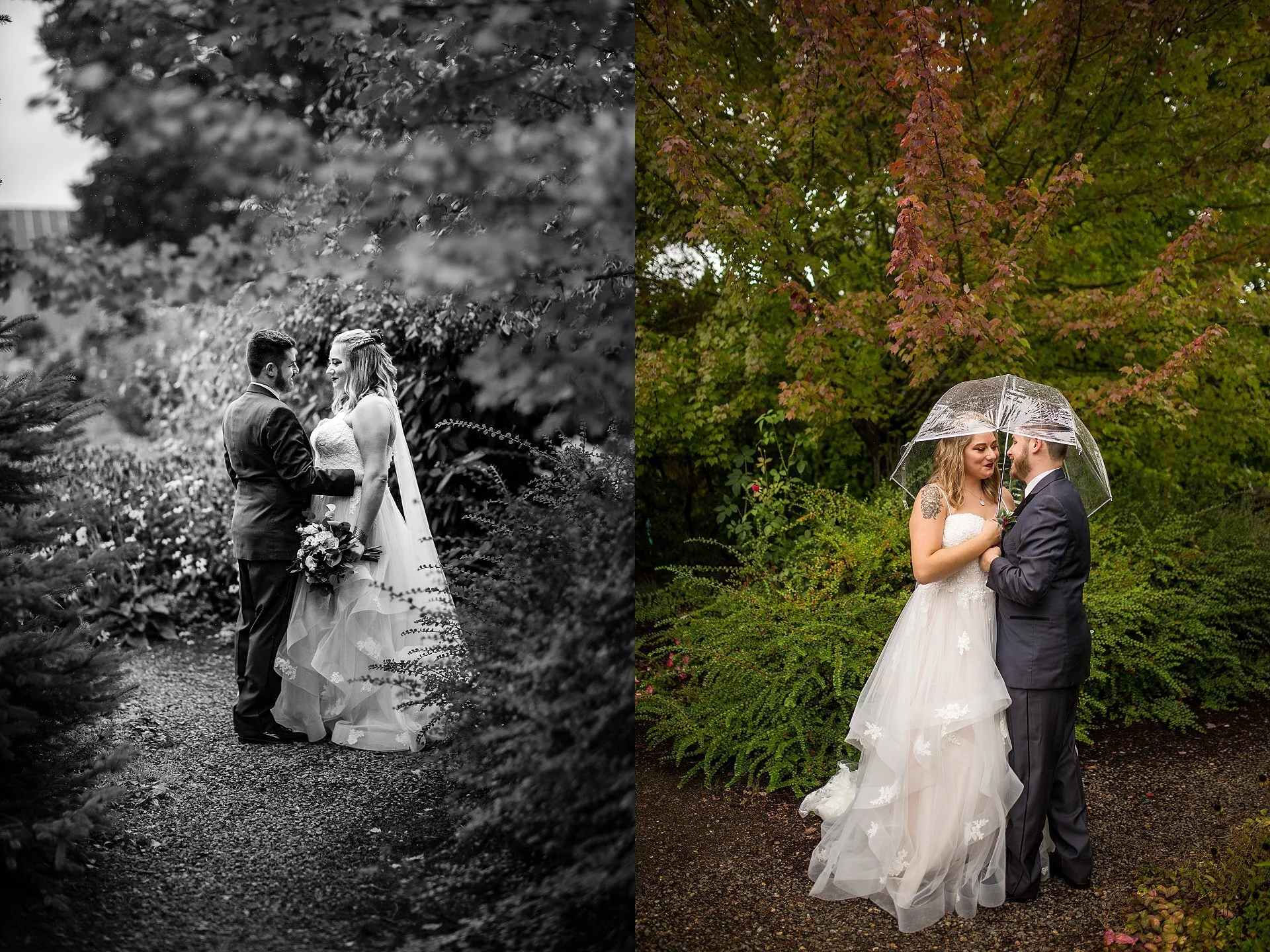 Rainy Wedding Day Photos