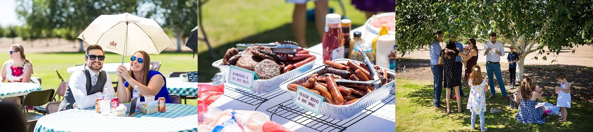 Backyard BBQ Wedding Reception