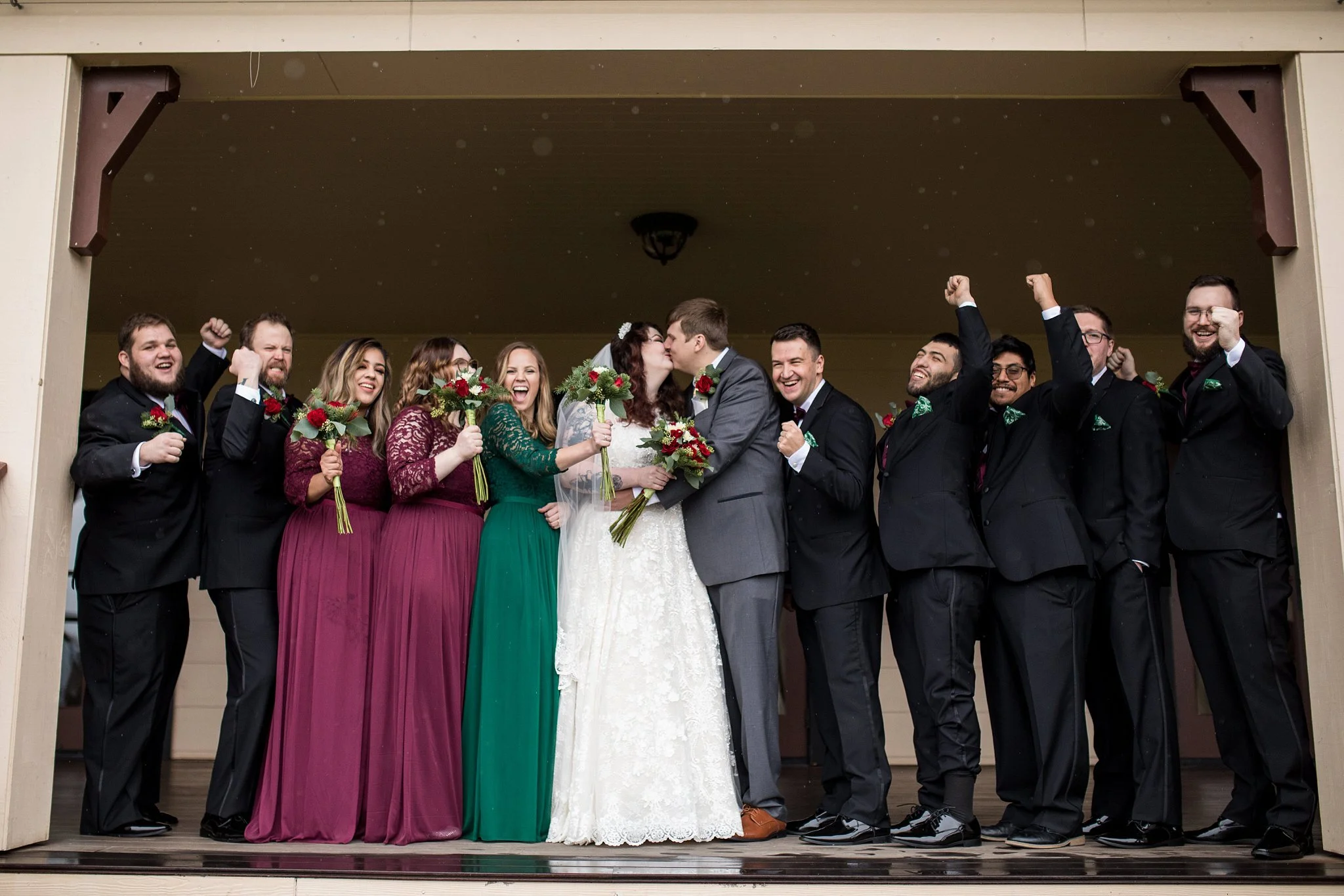 Rainy Wedding Day Photos