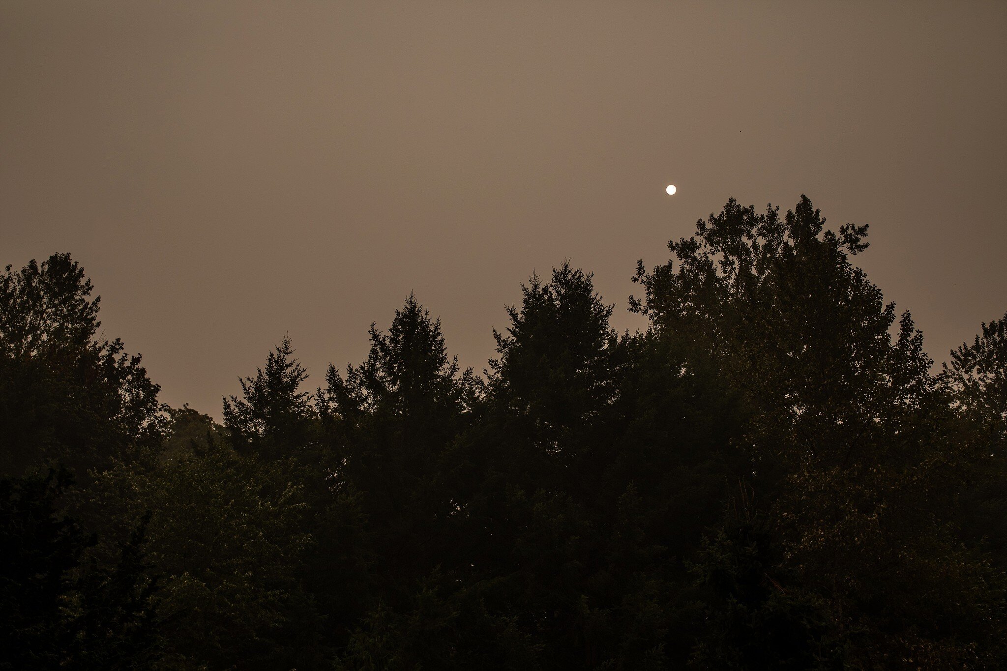 Wildfire Smoke fills sky in Portland Oregon