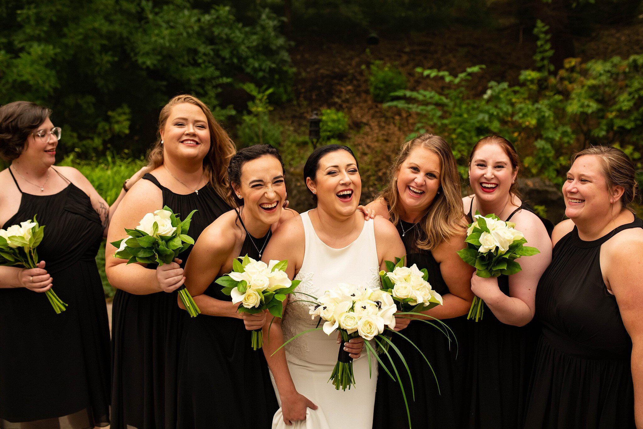 Bride and Bridesmaids Portland Oregon Photographer