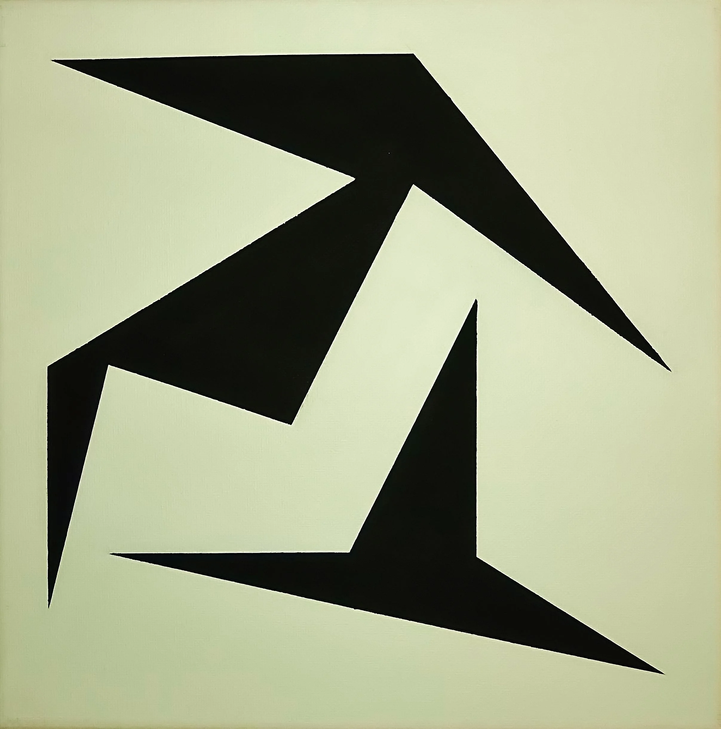 MOVEMENT IN WHITE AND BLACK, 2015, 12 X 12 X 0.8 INCHES, ACRYLIC ON CANVAS, $200
