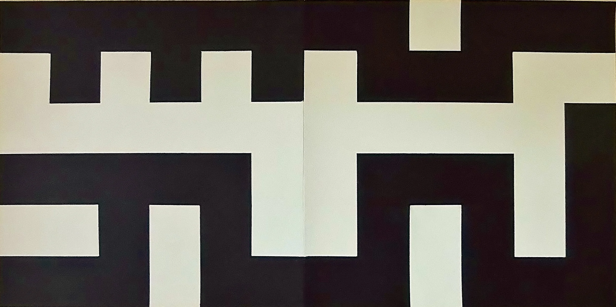 Bridge and Tunnel, 2018, 24 x 12 inches, Acrylic on paper, $400