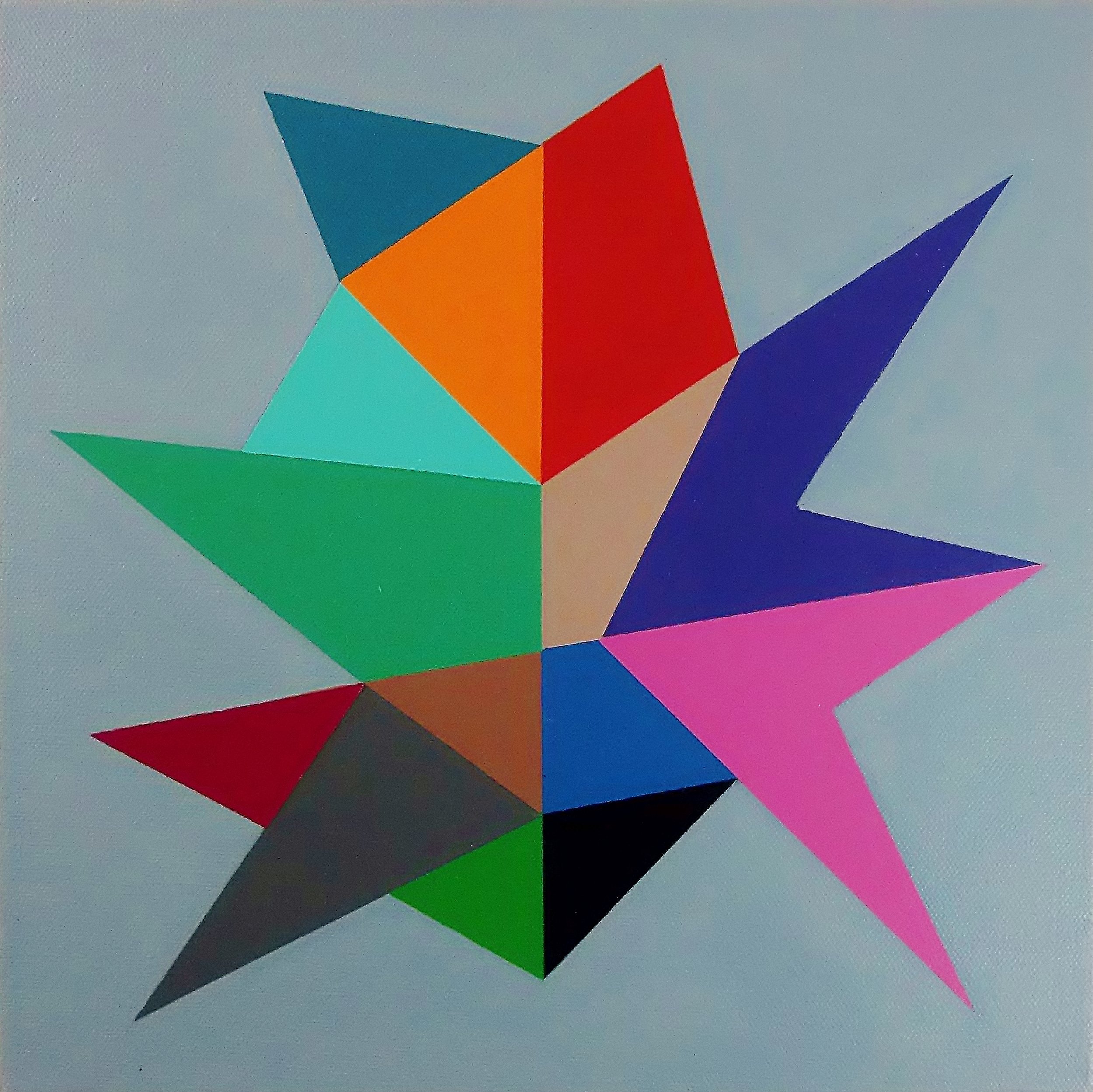 Modulation Two, 2019, 12 x 12 x 1.5 inches, Acrylic on Canvas, $500