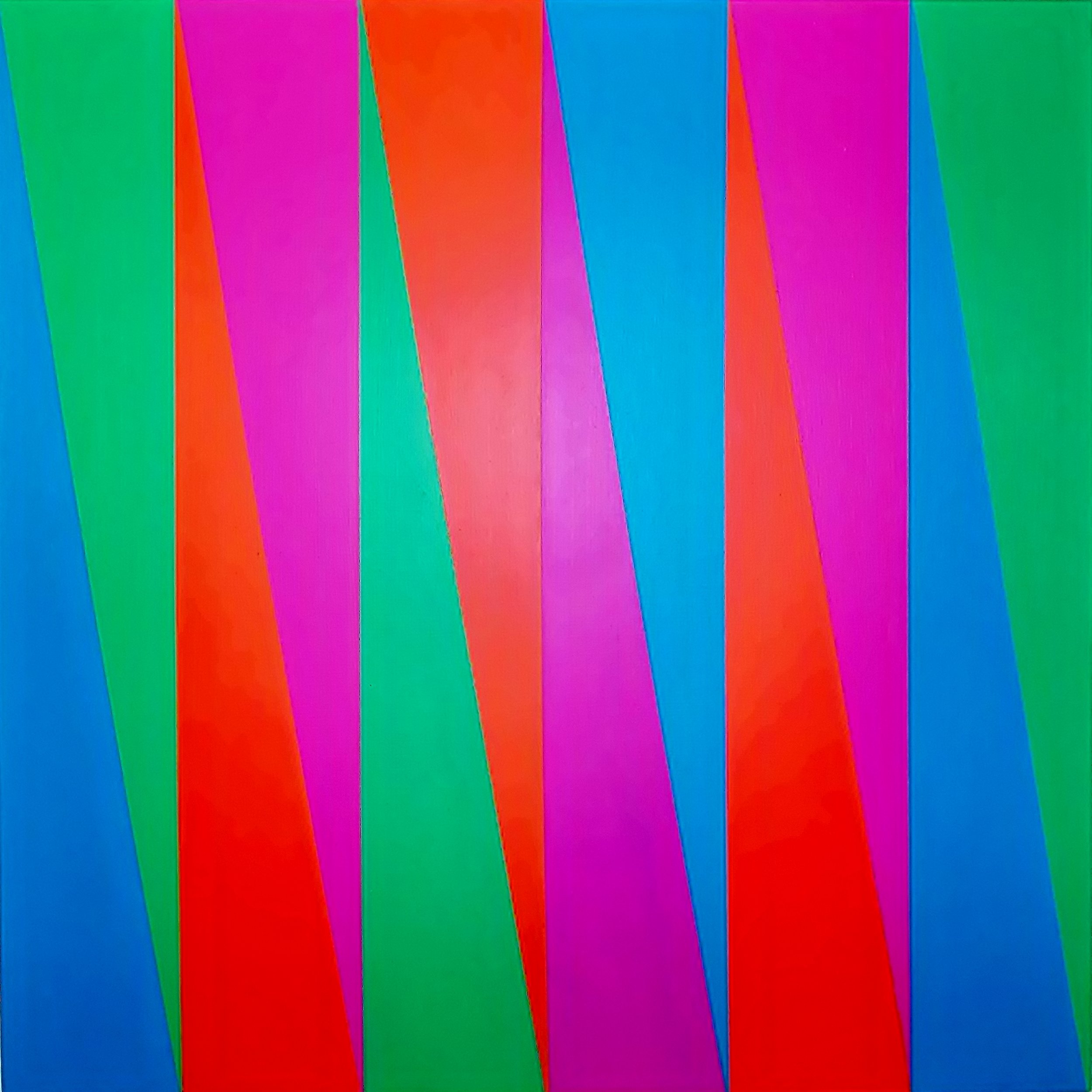 Triangulation, 2019, 12" x 12" x 1.5", Acrylic on Cradled Wood Panel, $500