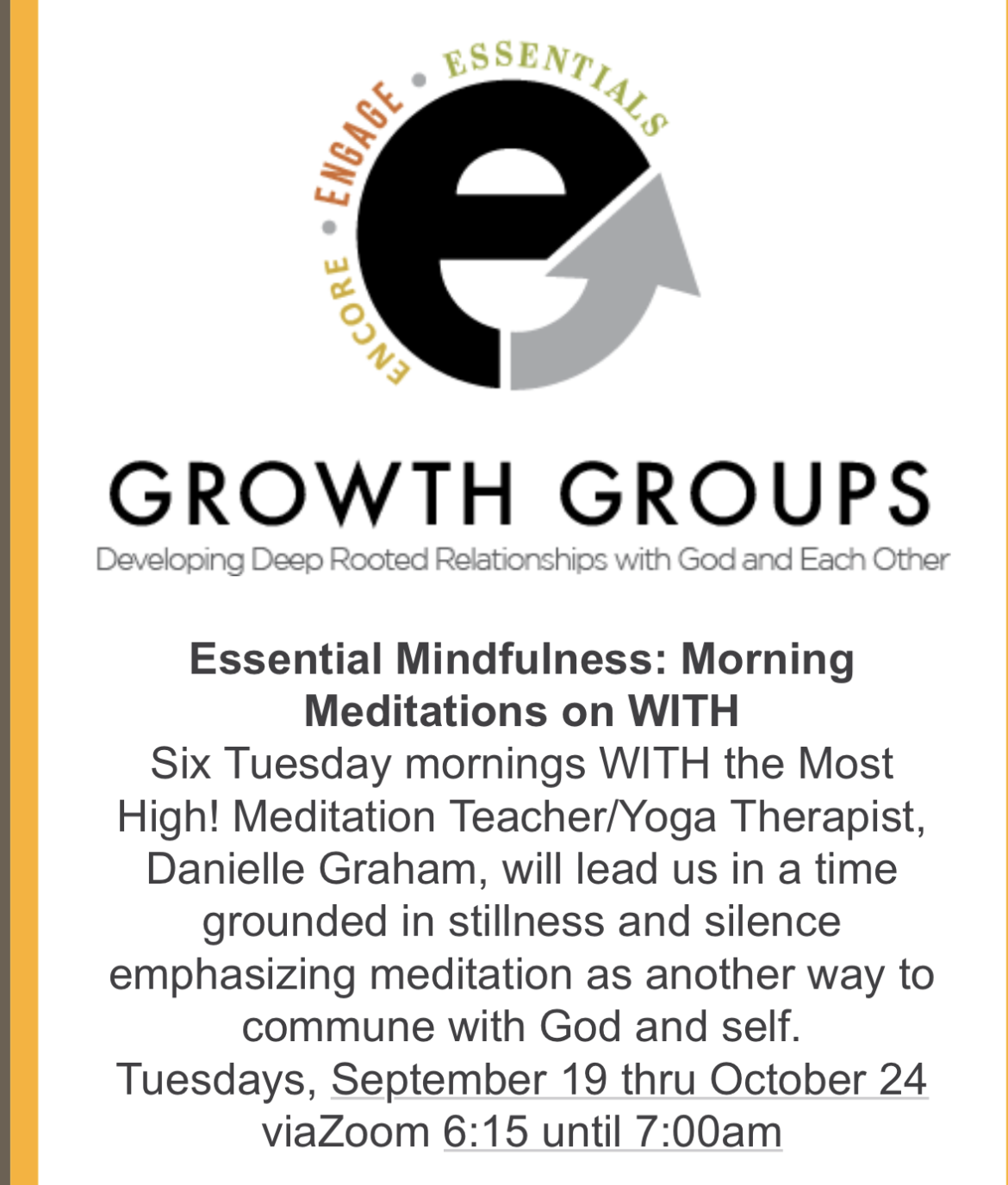 Essential Mindfulness: Morning Meditations on WITH     