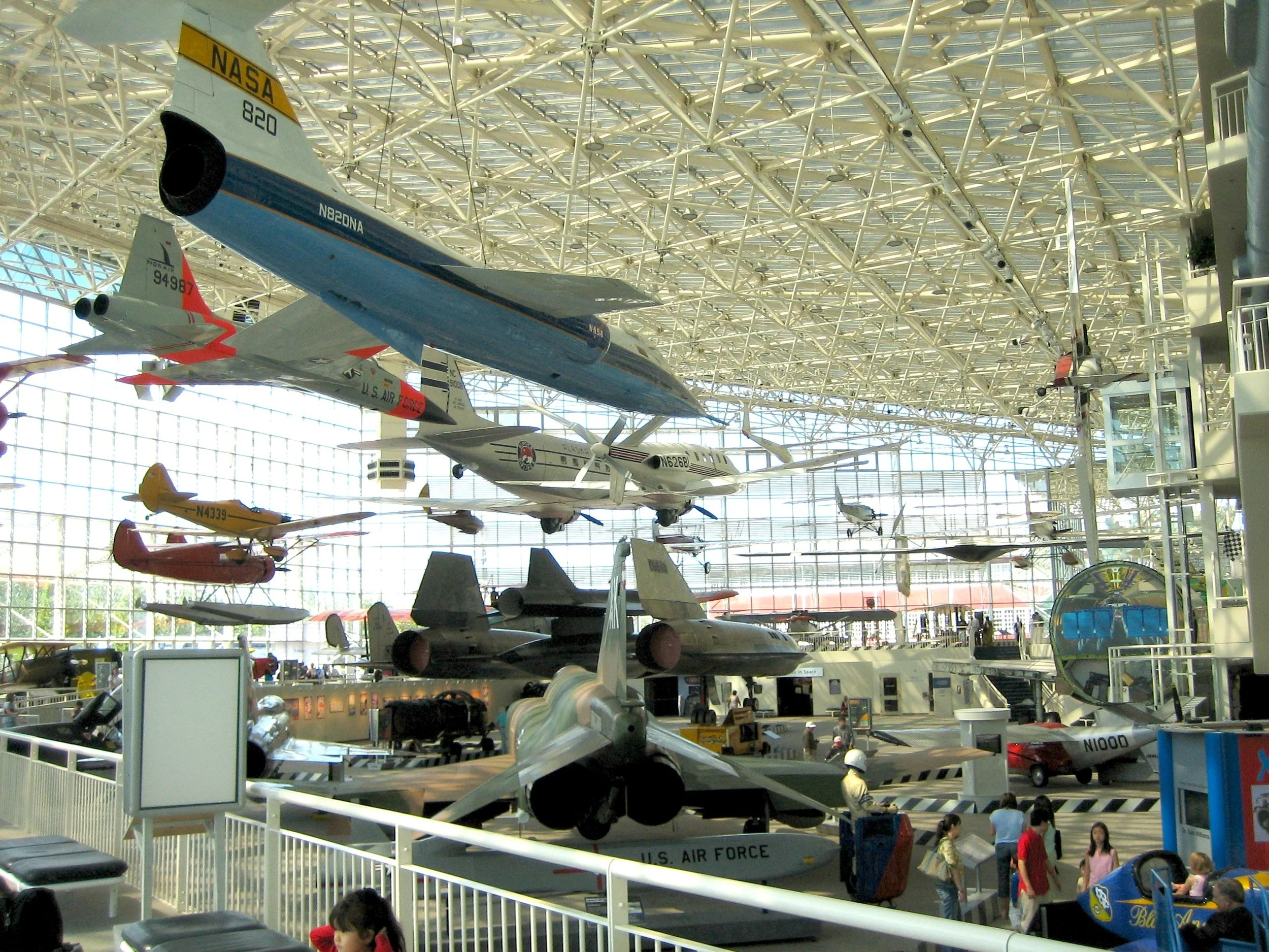 Museum of Aviation Flight and Technology Center Russell Parkway & GA Hwy. 247, Warner Robins Air Force Base, Warner Robins 478-926-5558 The Museum of Aviation is now the second largest museum in the United States Air Force, displaying 93 aircraft and hundreds of exhibits. The Eagle building shaped like the U.S. Forces "Stars and Bar" insignia, houses exhibits, aircraft, archives and offices. The Century of Flight Hangar contains an interactive theater and exhibit hall, as well as several restored aircraft. Hangar One features beautifully restored aircraft (including helicopters and trainers), missiles and engines. Also visit the Heritage Building which features "Windows To A Distant Past," Georgia's most unique sight-and-sound Native American history exhibit, exploring the culture of Georgia's first inhabitants, complete with realistic figures, preserved animals and centuries-old artifacts found during archaeological diggings on Robins Air Force Base. Tours are self-guided Hours: Monday - Sunday 9:00 am - 5:00 pm Closed: Thanksgiving Day, Christmas Day, New Years Day