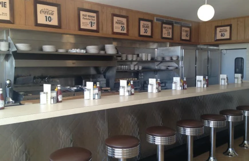 Waffle House Museum 2719 East College Avenue, Decatur Come see where the first Waffle House waffle was made in 1955! The first of over 1,500 locations has reopened into a museum. The 13-stool diner and a next-door storefront have been restored with vintage equipment, displays of old uniforms, exhibits of memorabilia and place settings with plastic eggs and shellacked waffles. The jukebox is stocked with oldies and a selection of homespun Waffle House songs. HOURS: Wednesdays ONLY 11:00 am or 1:00 pm REQUIRES a MINIMUM of 2 MONTHS NOTICE Limit 20, with a Minimum of 10 persons This is a 30 minute guided tour. Wheelchair accessible Bus Parking at the side of the Building