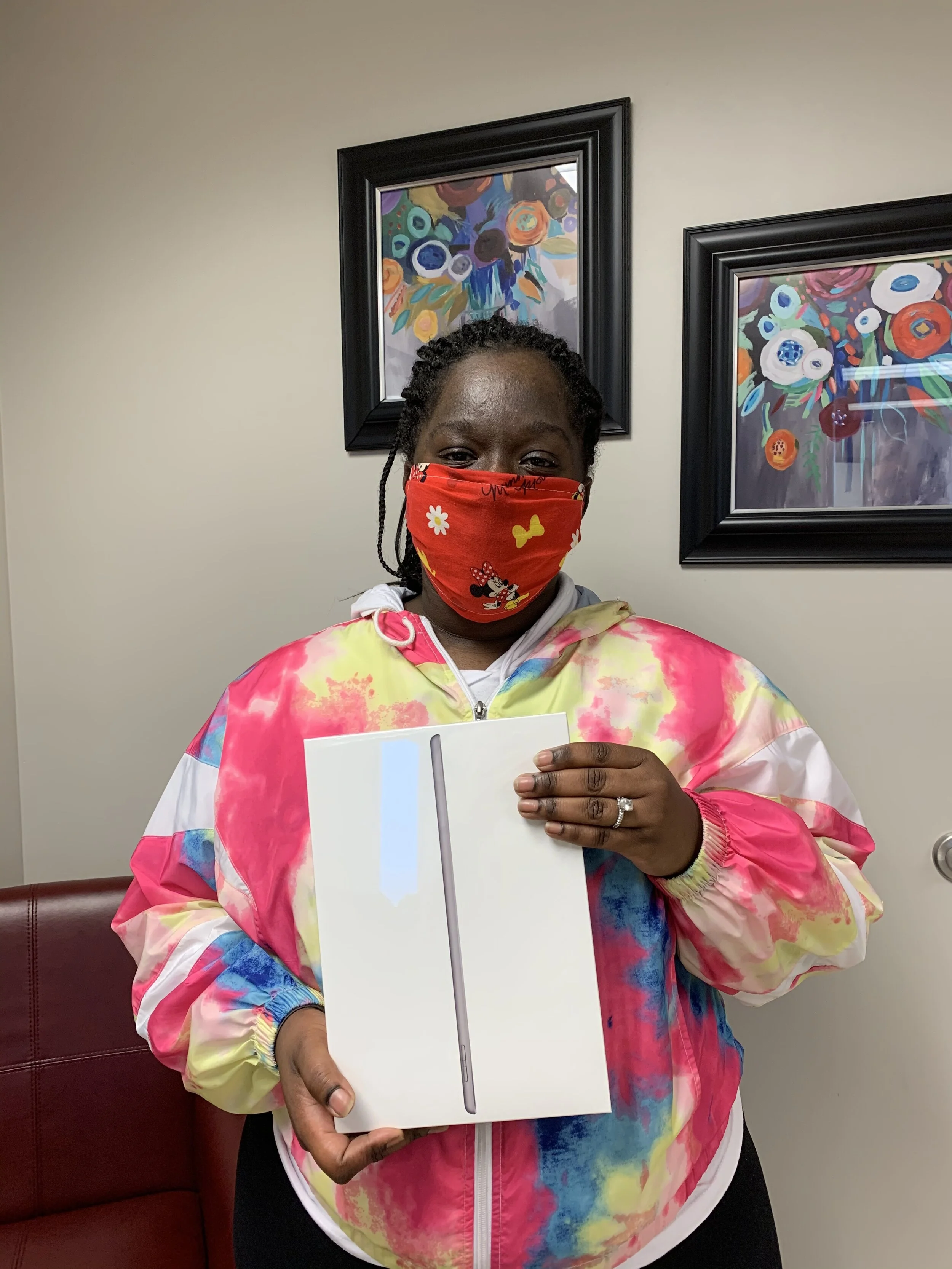 iPad Surprise funded by United Way and The Community Foundation