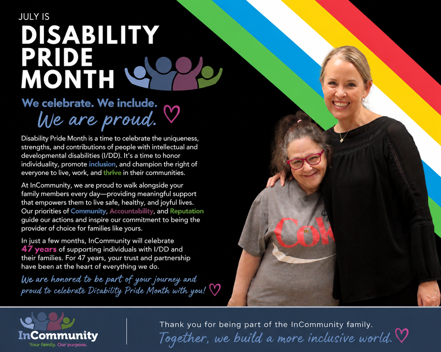 Disability Pride Month: We Belong Here, and We Belong Together