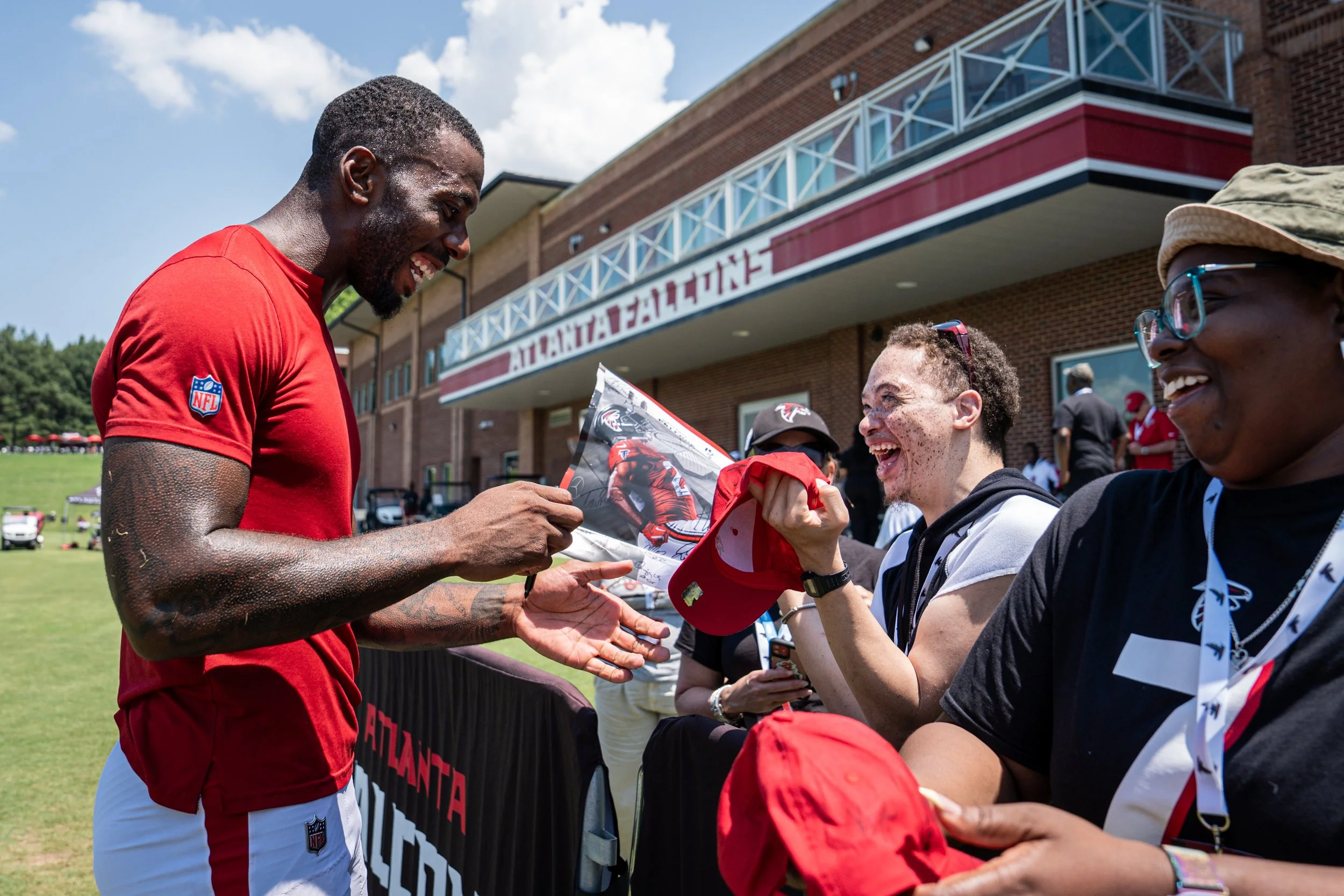 Individual Michael at the Atlanta Falcons in Flowery  Branch, Georgia.