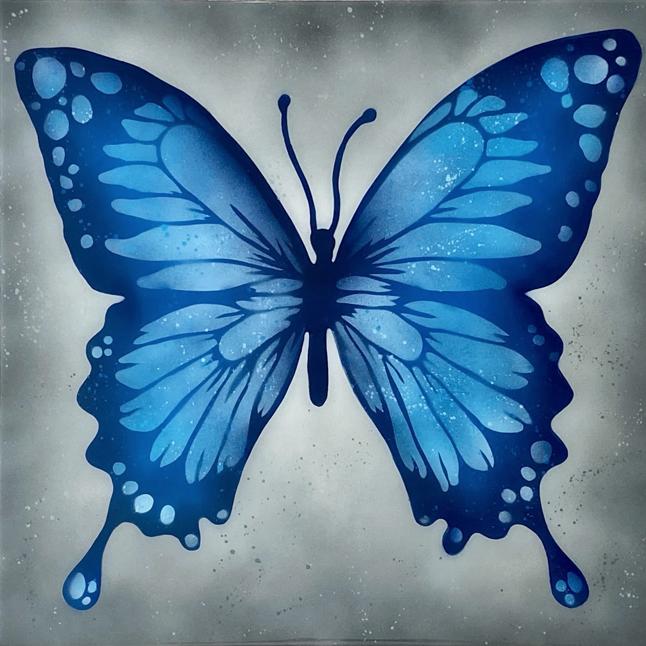 BLUE MARIPOSA (SILVER)