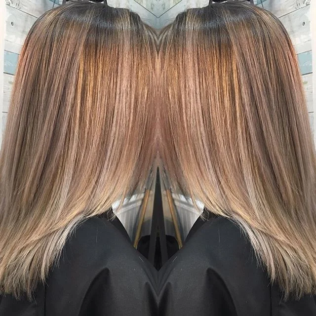 Baby lights in full force...I just love the blend and softness of this technique.#houseofhairwc#babylights# balayage#honeyblondehair