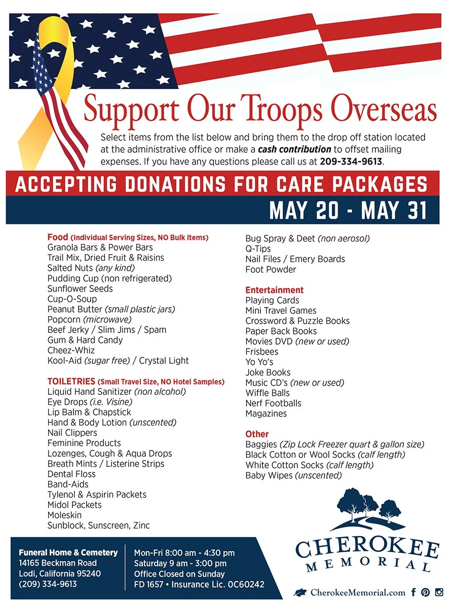 Memorial Day — Cherokee Memorial Park &amp; Funeral Home