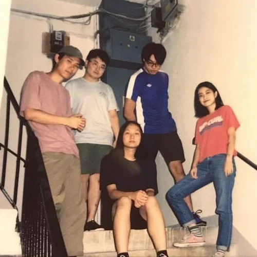 Stair hangout sessions with Thud; press photo courtesy of the band.