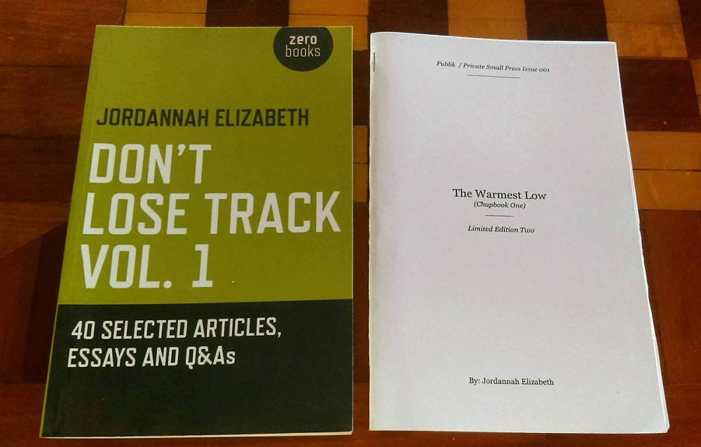 Jordannah Elizabeth’s Don’t Lose Track Vol. 1 and The Warmest Low ; courtesy of Publik / Private.