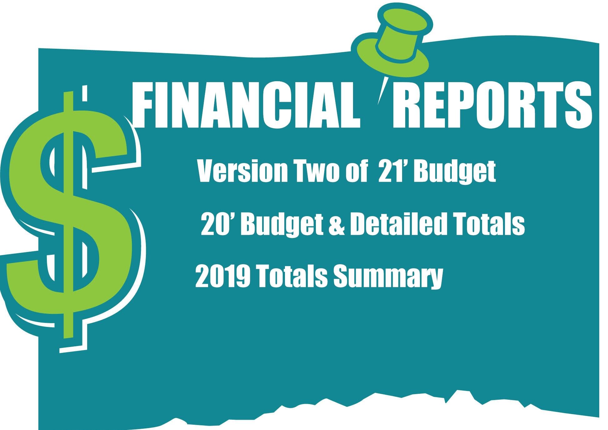 Version Two of '21 Budget 