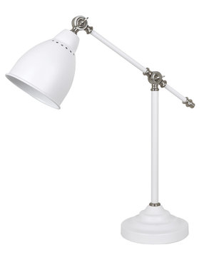 Sansa pöytävalaisin valkoinen Runko metallia. Johto 1,8 m. 49,00 €