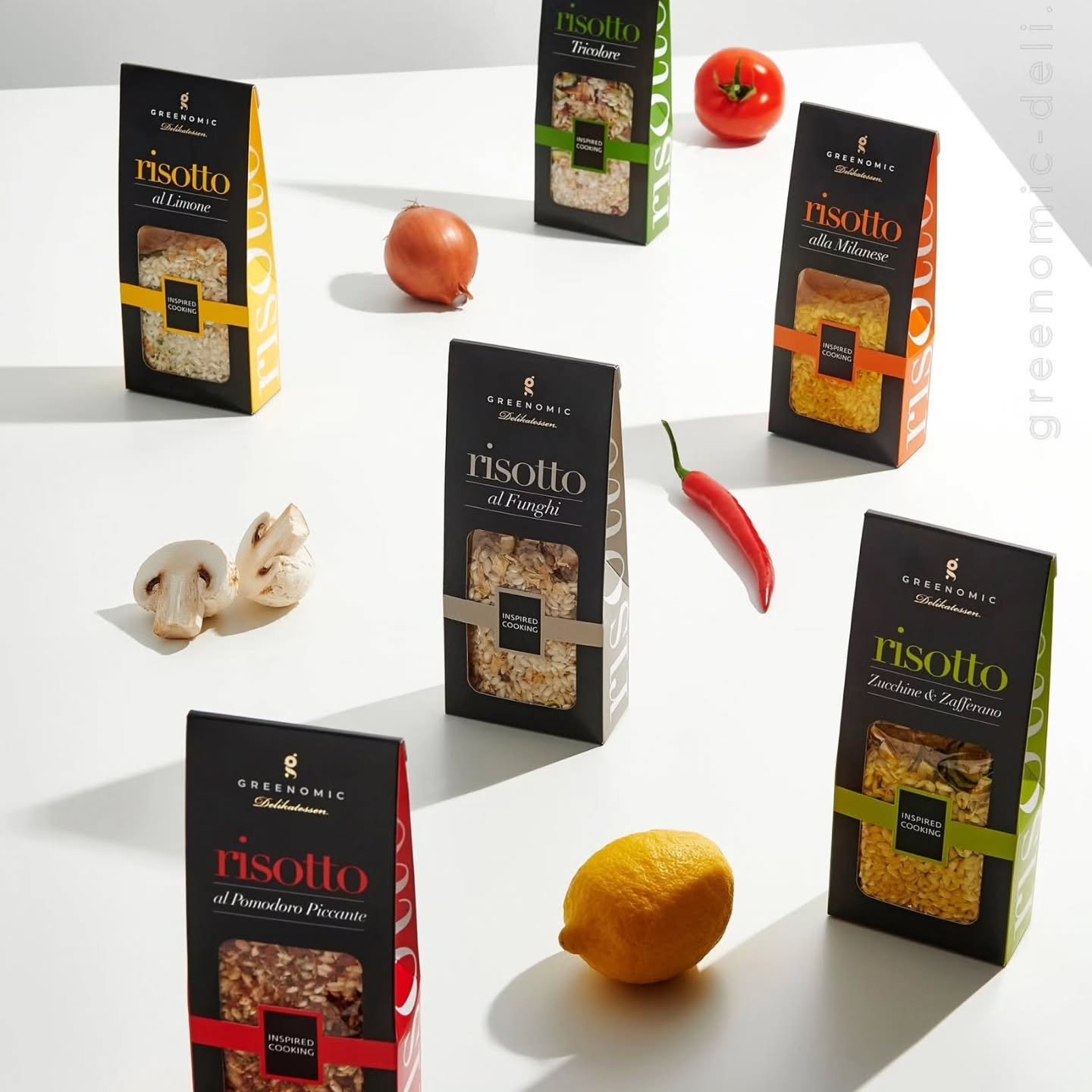 Kes&auml;n herkullisimmat tuliaiset ja lahjat l&ouml;ytyv&auml;t Greenomicilta! 🍇🍋
Risotot tekev&auml;t arkiateriasta helposti herkullisen makuel&auml;myksen ja balsamicot tuovat salaatteihin, grilliruokiin ja kes&auml;n makuihin ripauksen italiala