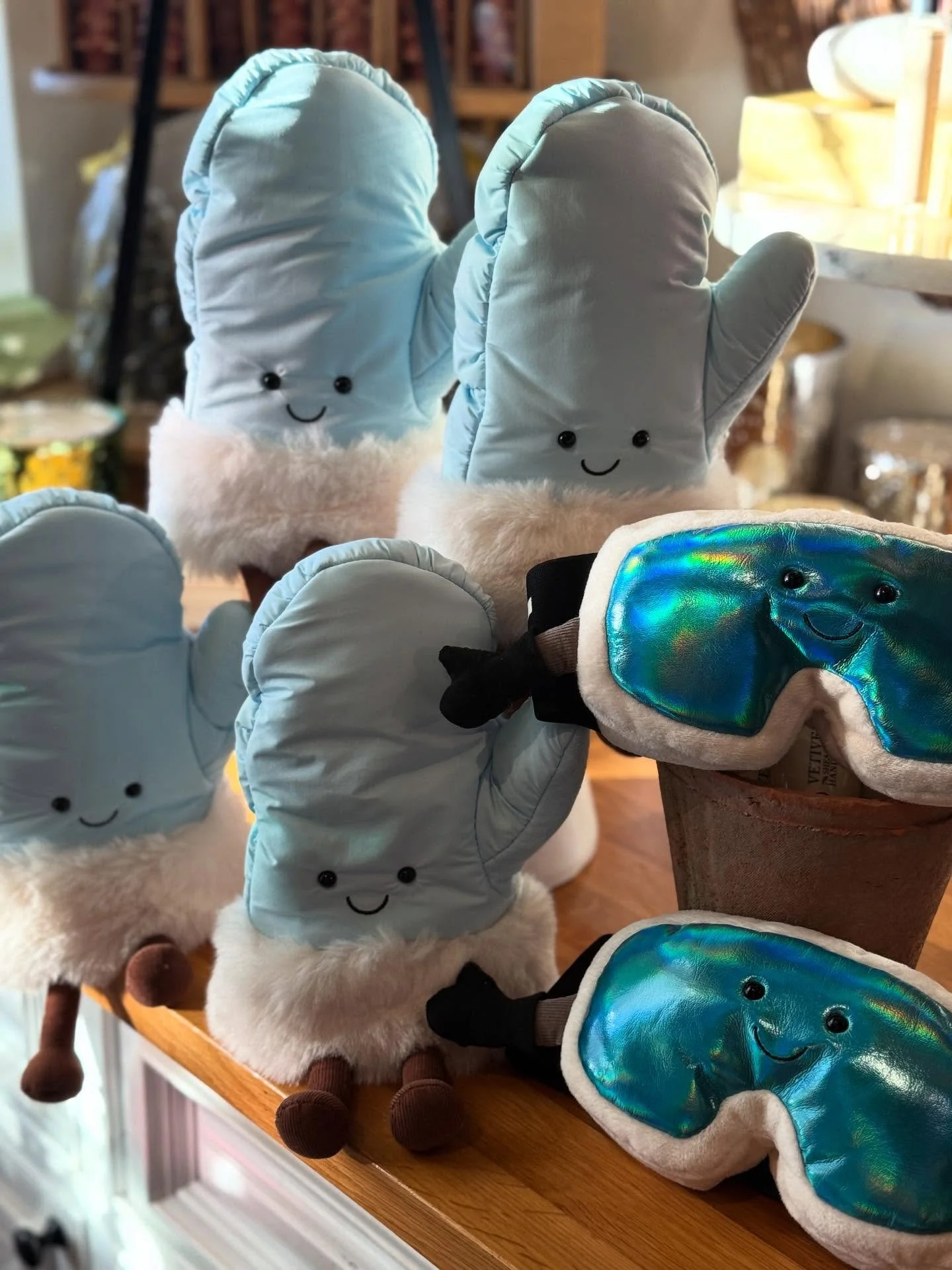 The most adorable @jellycat arrivals&hellip;fur-trimmed mittens and cozy goggle plush toys. So cute! ❄️🤍

Stop into The Marketplace to shop them before they&rsquo;re gone. These sweet little guys will be scooped up fast!

#TheMarketplace #Jellycat #