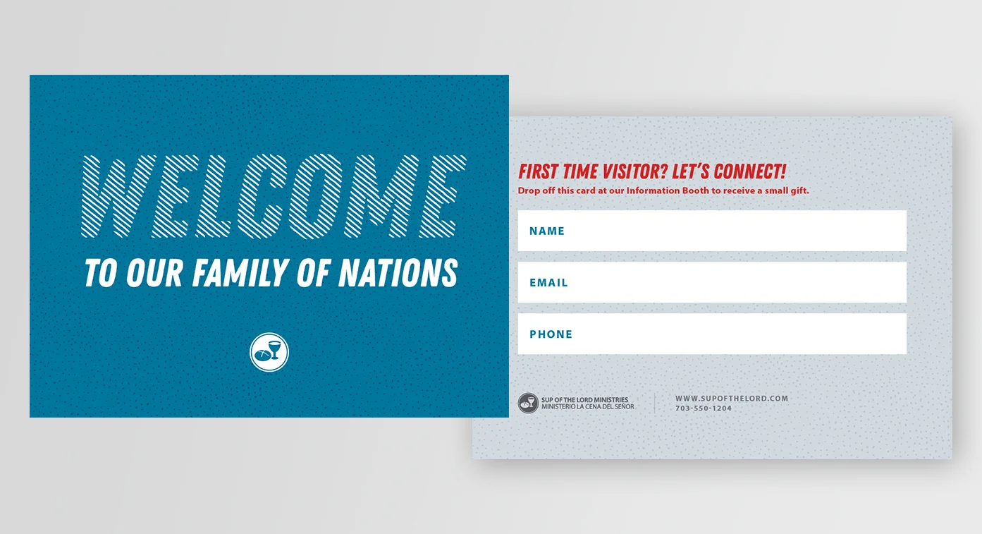 New Visitor Card