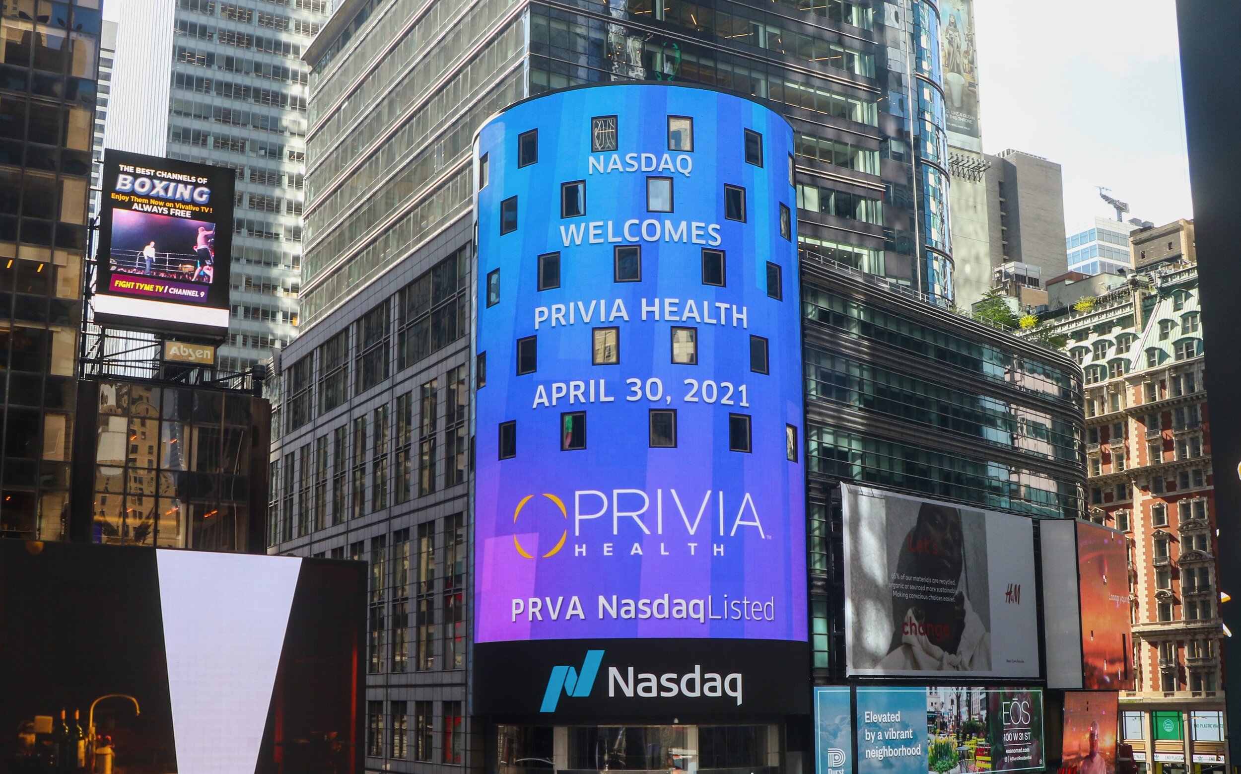 Privia IPO NASDAQ Big Board