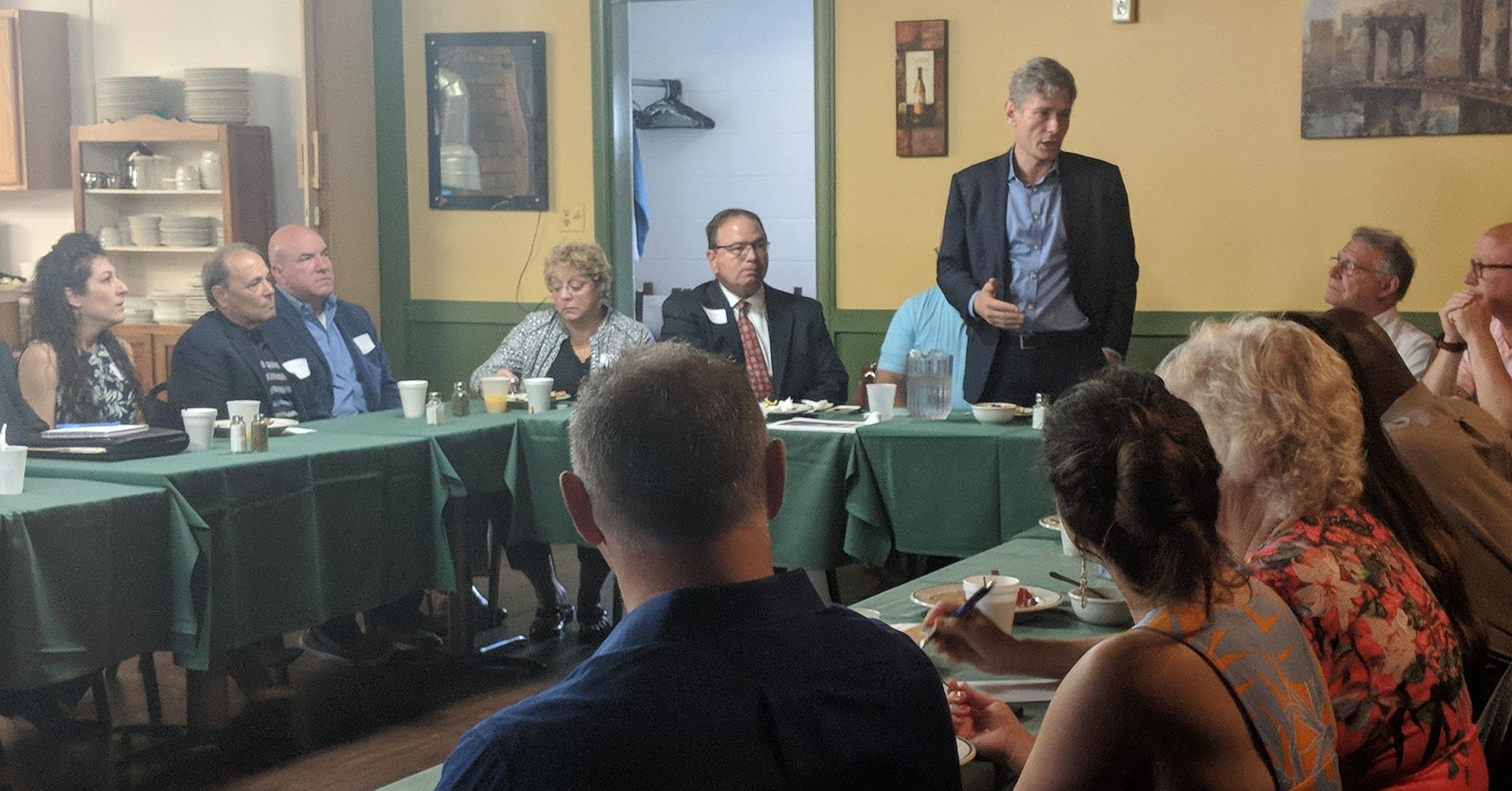 Tom Malinowski Meets With Community Business Leaders in Phillipsburg