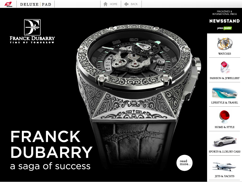 Private Jets magazine The story of our brand showcased in Private Jets magazine “This surprisingly playful and technologically advanced construction offers a futuristic way of displaying the time that confirms its membership of the exalted world of innovative watchmaking and has a fashionably powerful build.” Read More