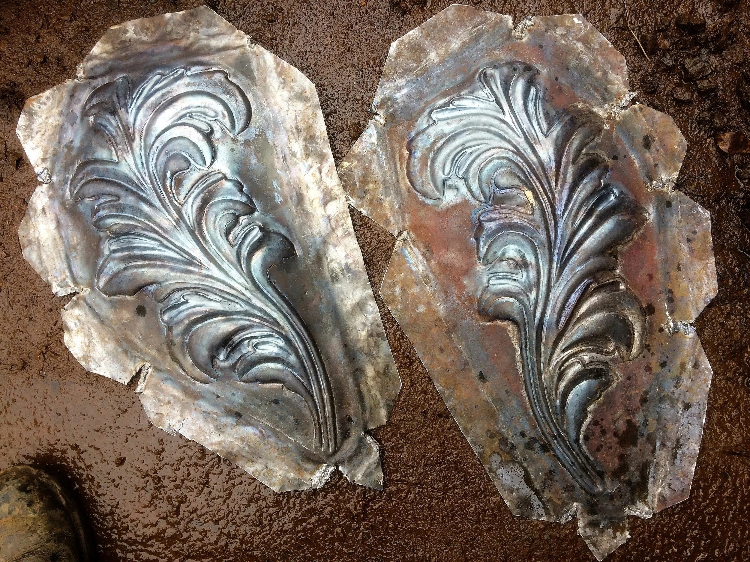  Tijou replacement leaves for the Golden gate at Chatsworth house 