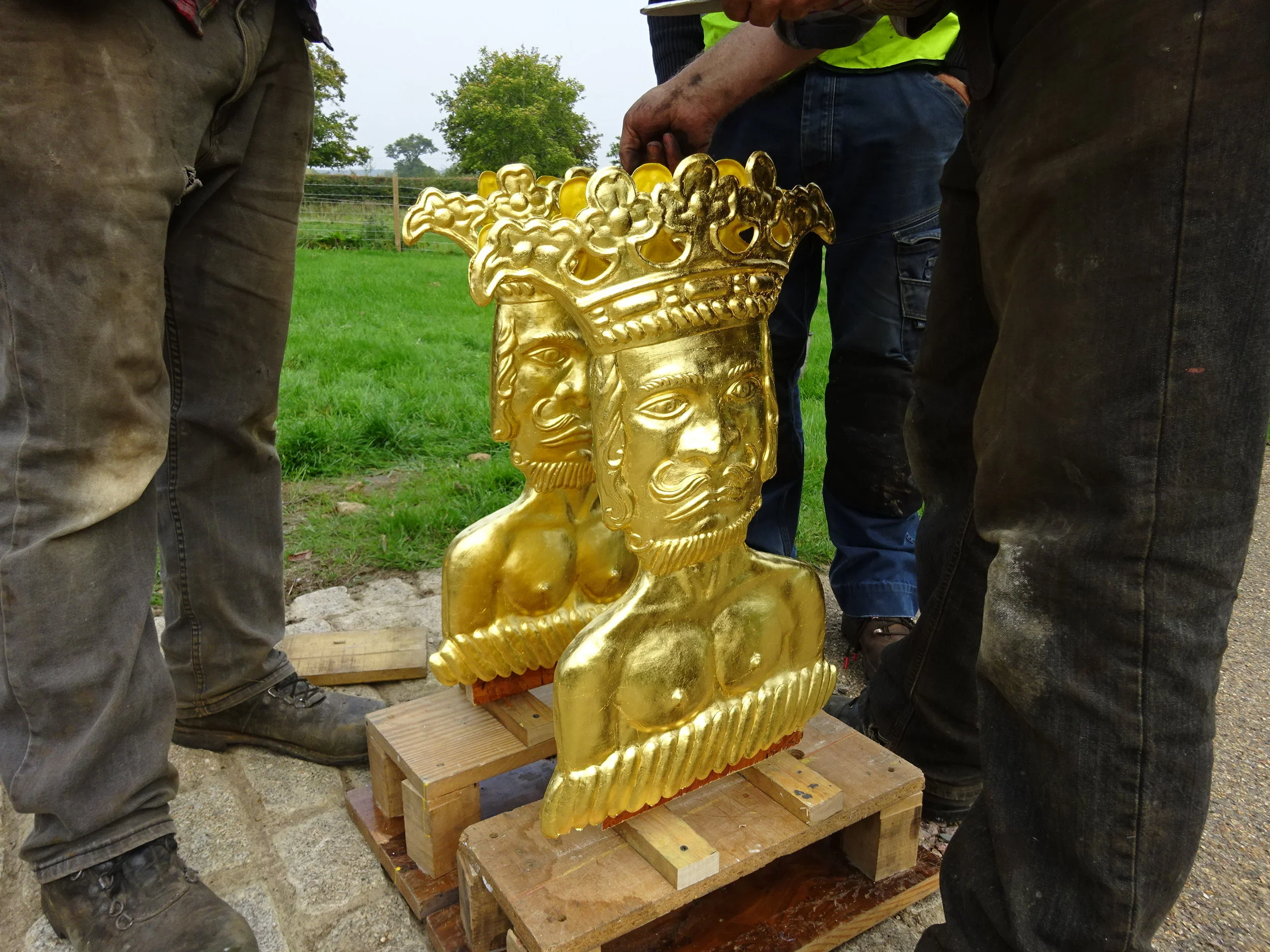  Gold leafed and ready for installation 