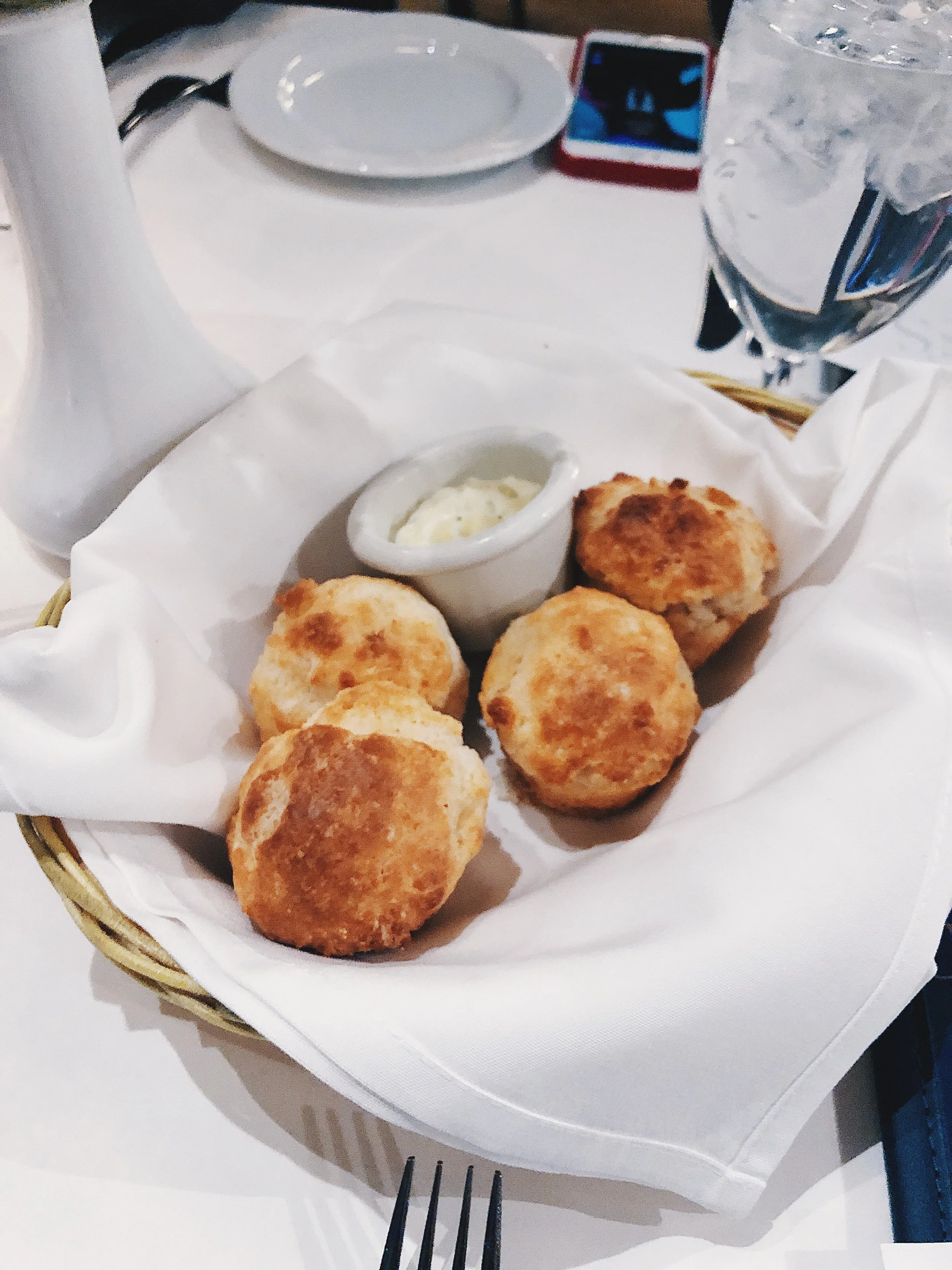 CHEESE BISCUITS - herb butter