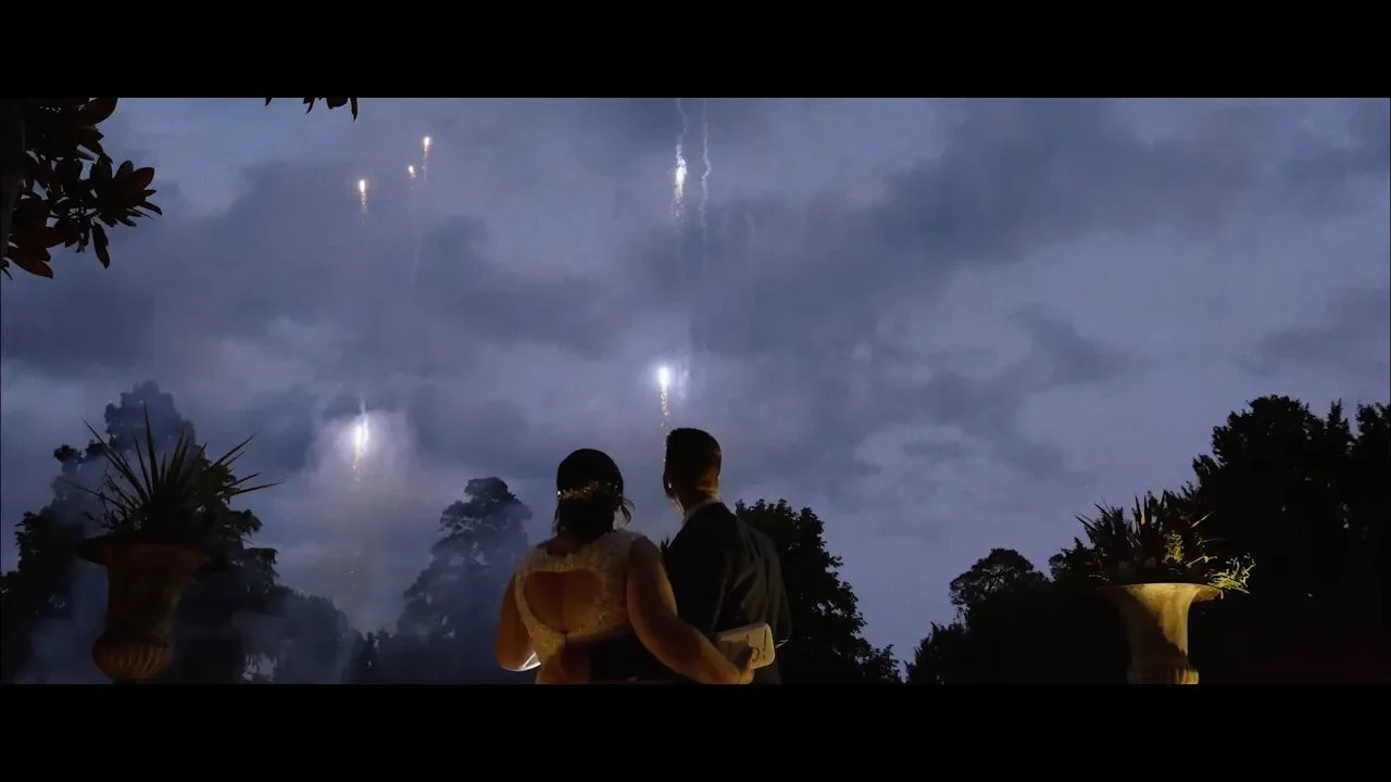Romantic letters and epic fireworks! Wedding Videography at Holmewood Hall, Peterborough