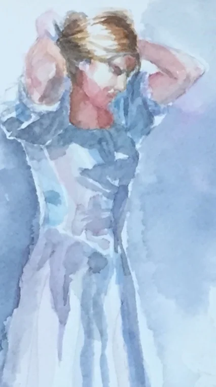 The White Dress    5x8  $100