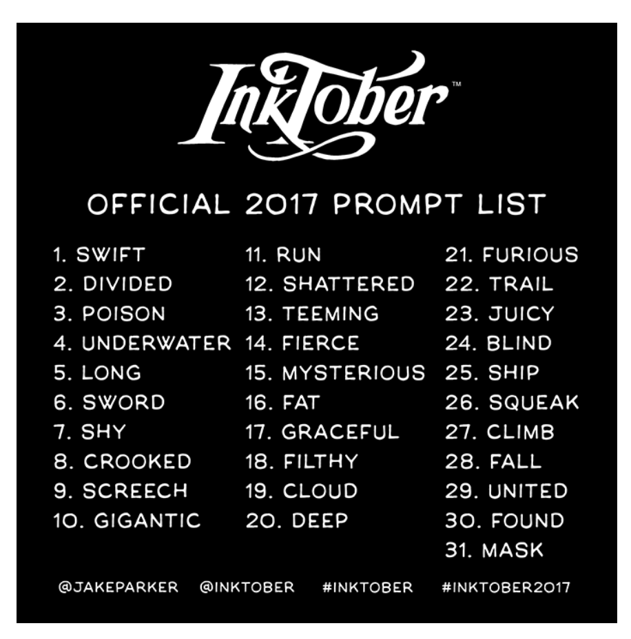 Inktober John Haslam Illustration 44 0 7950 301 222