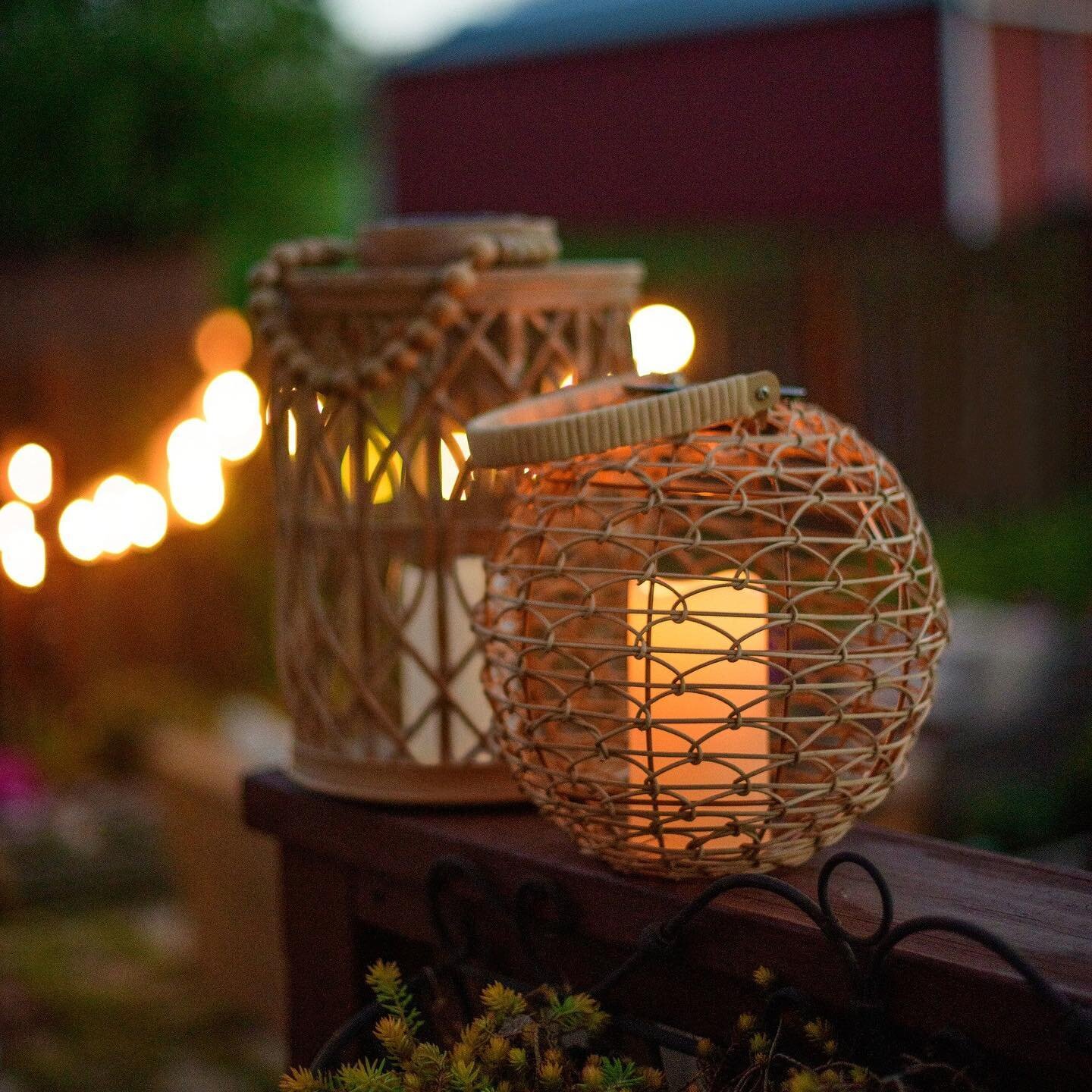 It's the first day of May, which means summer is right around the corner! 🙌 Get ready for summer nights on the patio with this new solar lighting. Featuring a woven rattan design, these lanterns are perfect for keeping the good times going after the