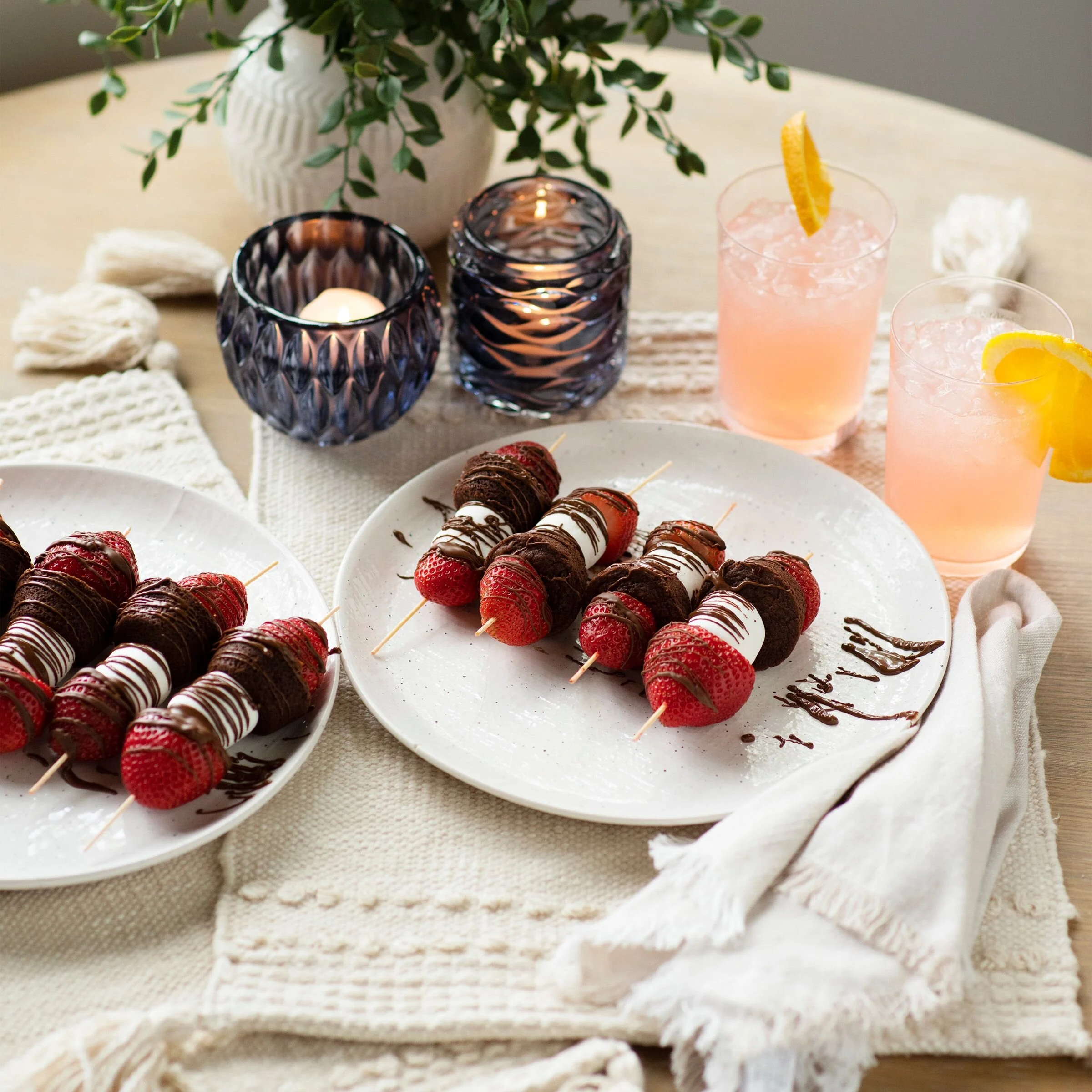 Easy Strawberry Brownie Skewers for Labor Day Weekend