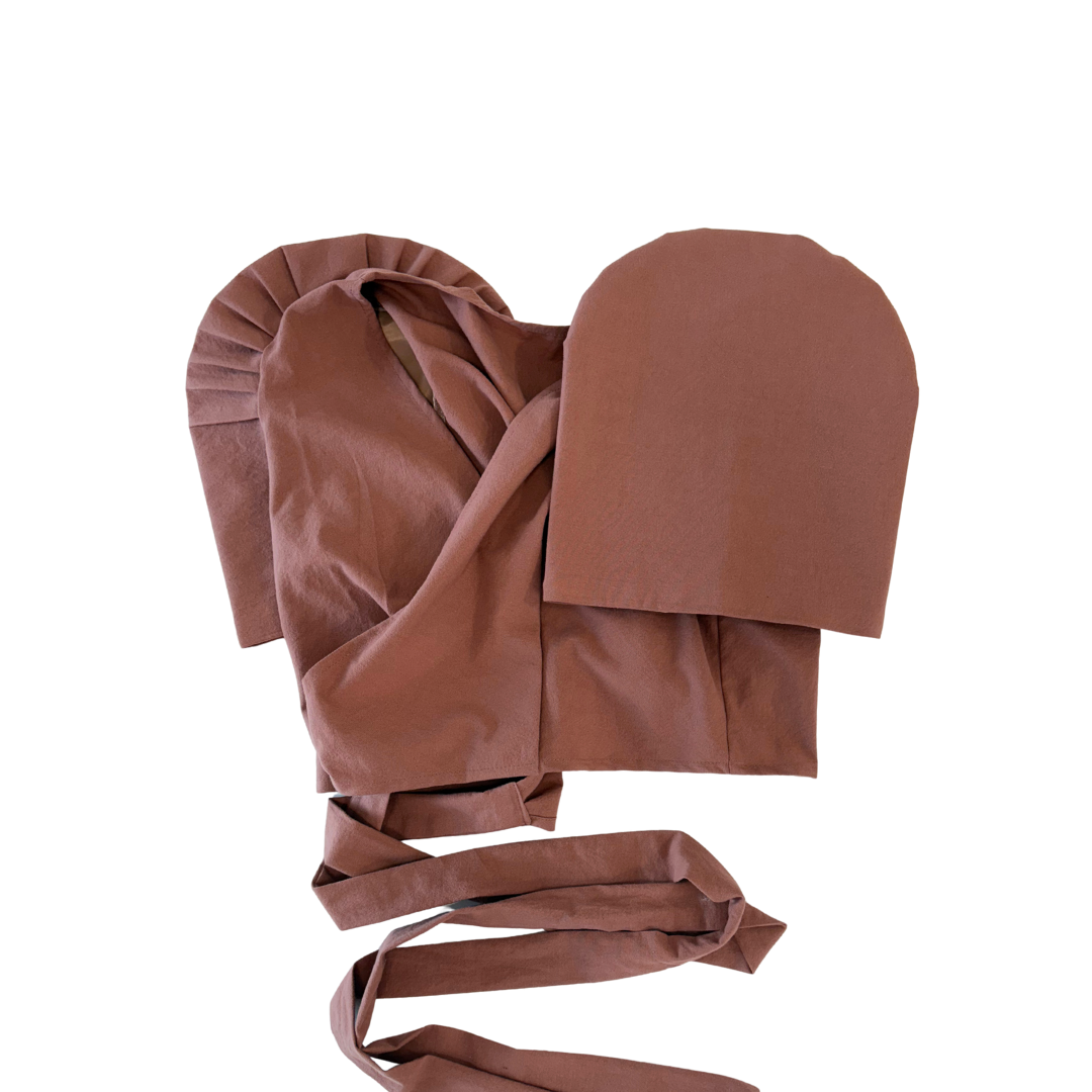 Clay Cotton Terno Wrap Top