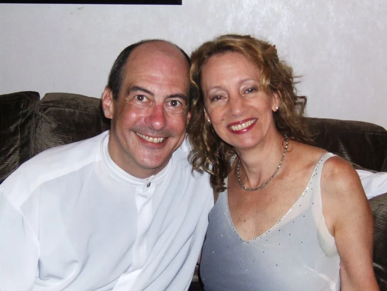 JB with Robert Spano in Atlanta after a concert of Bernstein music; July 2006. Photo by: courtesy Atlanta Symphony