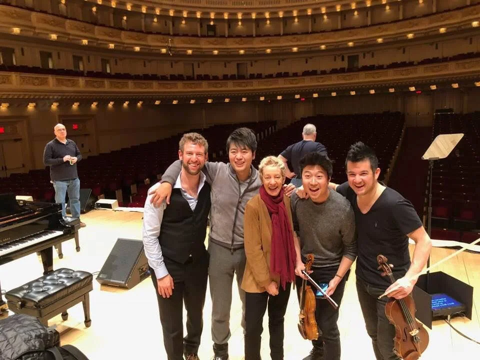 With Lang Lang and Time for Three at Carnegie Hall
