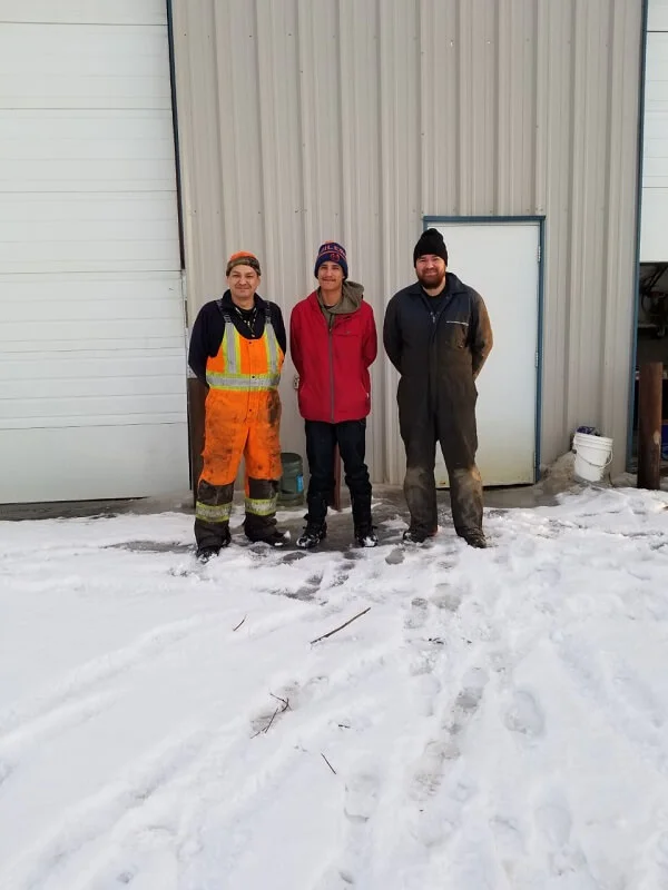 Elwood Whitefish, Darren Rabbitskin and Lorne Morin