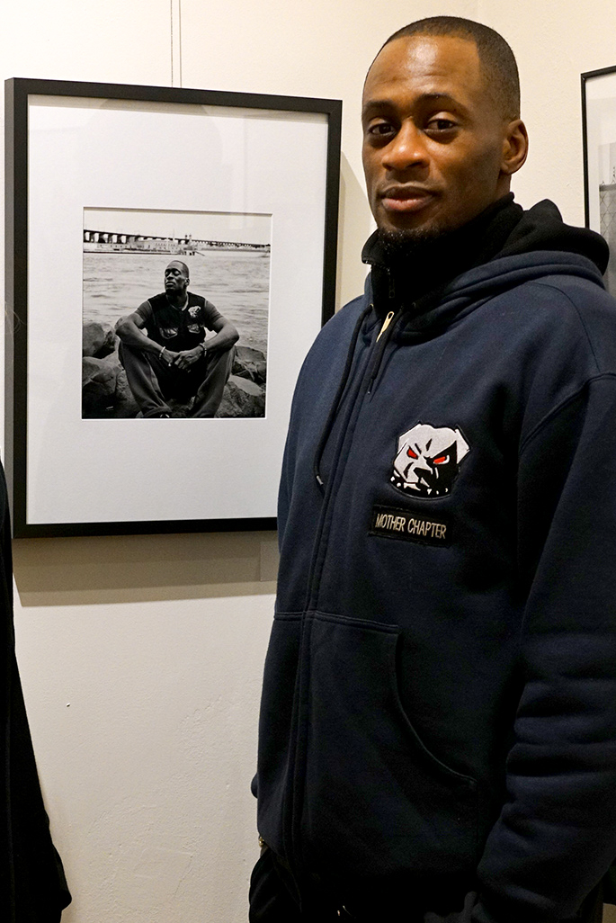  Mike with his photo- at “Documentary Now” featuring  Ezy Ryders  at the Mills Pond House Gallery, St. James, New York 2018 