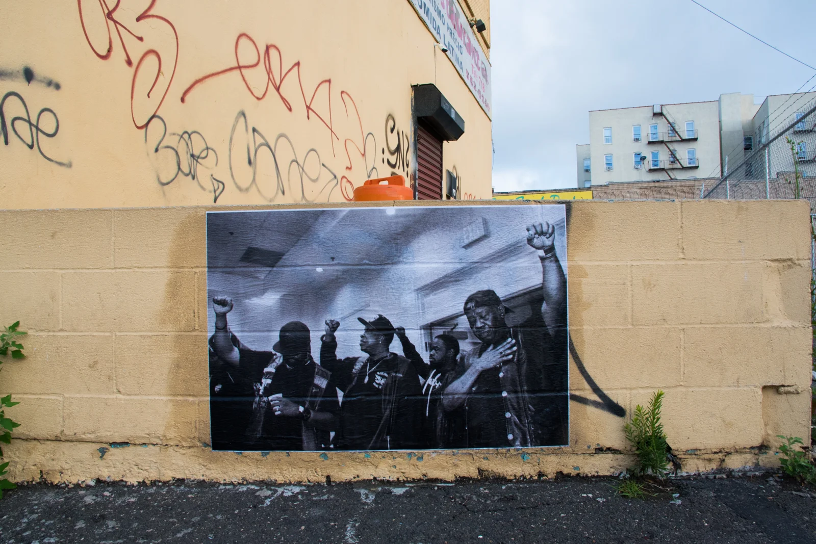 Ezy Ryders wheatpaste installation, location #2, The Bronx 2016