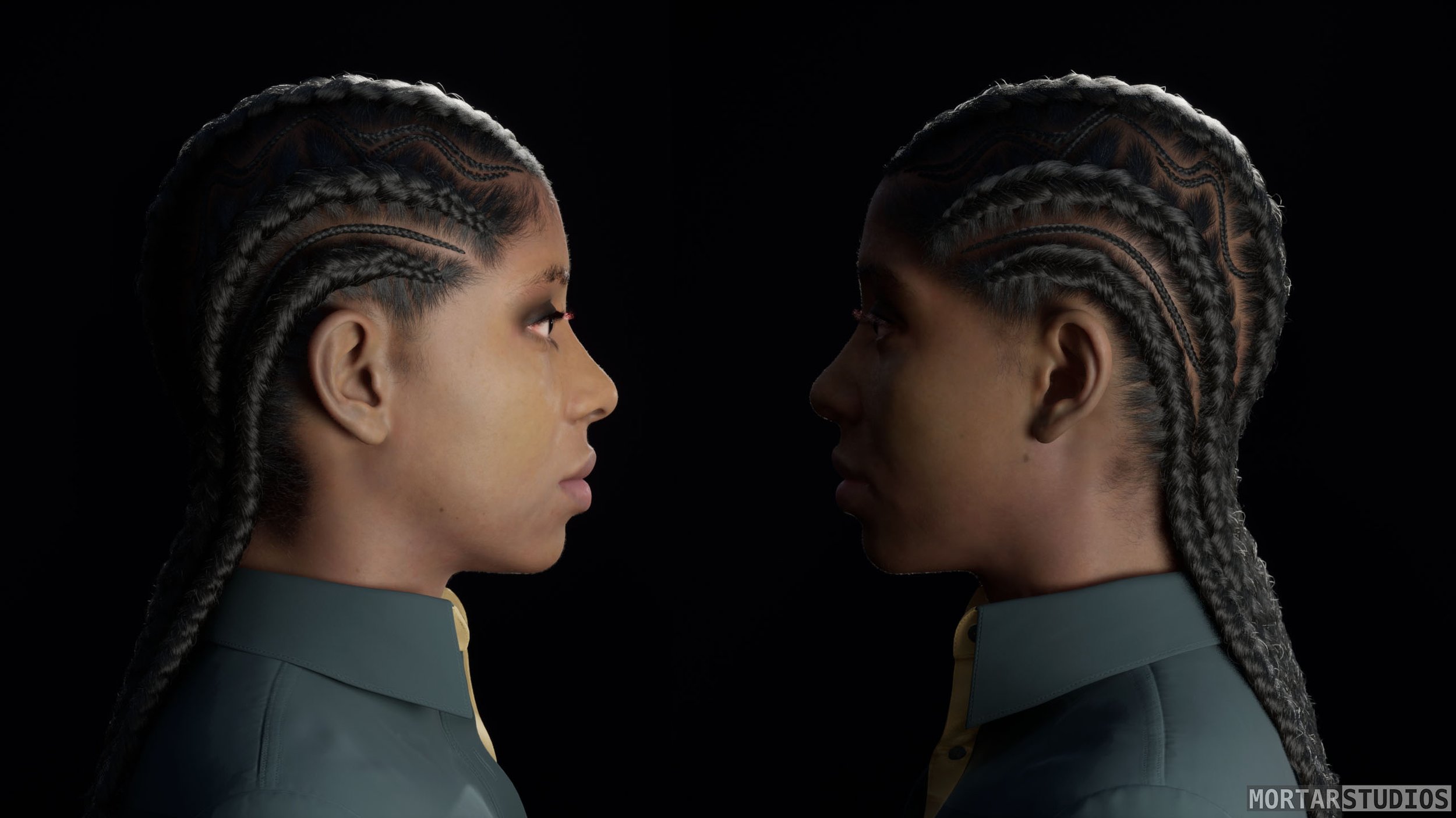 Custom Hair Groom for Metahumans - African Female Braids A_05.jpg