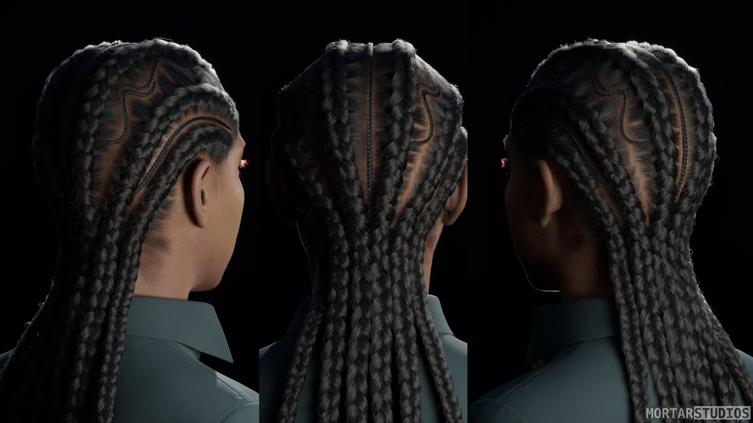 Custom Hair Groom for Metahumans - African Female Braids A_06.jpg