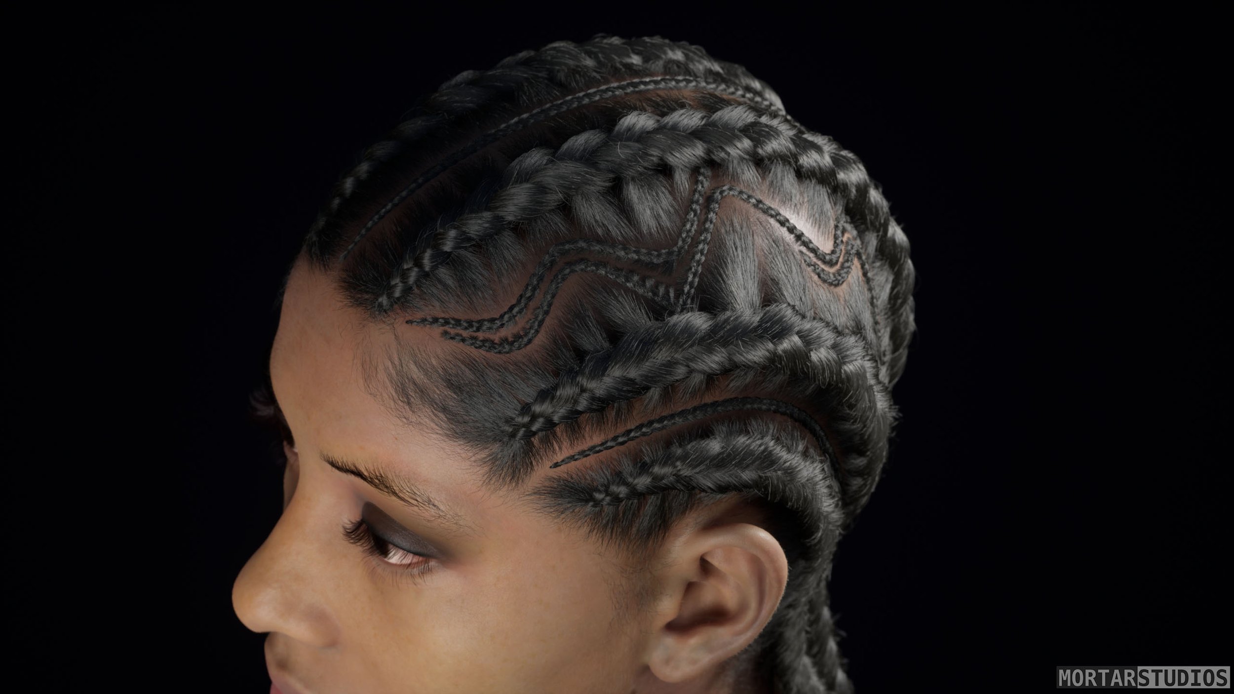 Custom Hair Groom for Metahumans - African Female Braids A_07.jpg