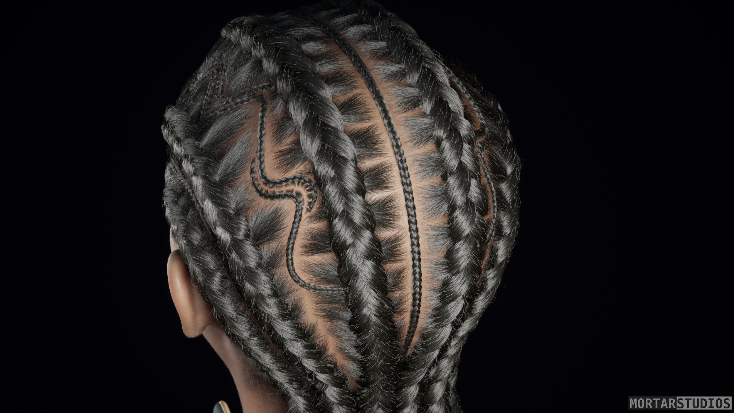 Custom Hair Groom for Metahumans - African Female Braids A_10.jpg