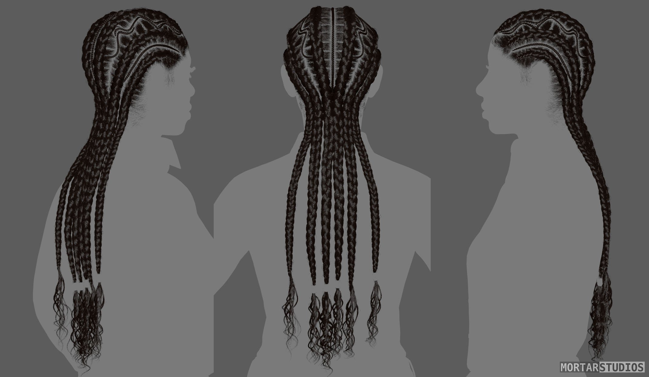 Custom Hair Groom for Metahumans - African Female Braids A_13.jpg