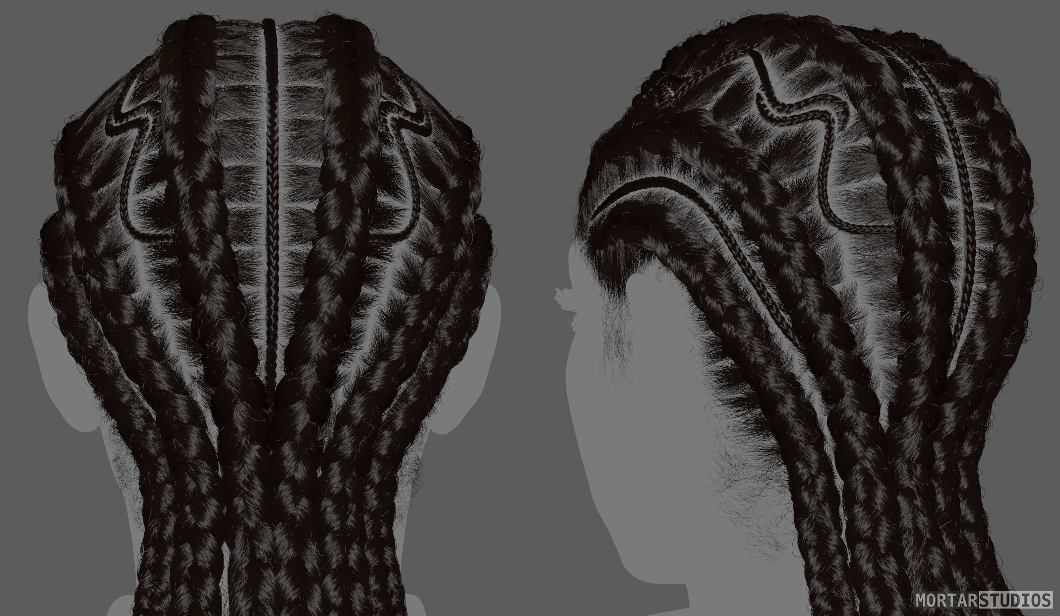 Custom Hair Groom for Metahumans - African Female Braids A_12.jpg