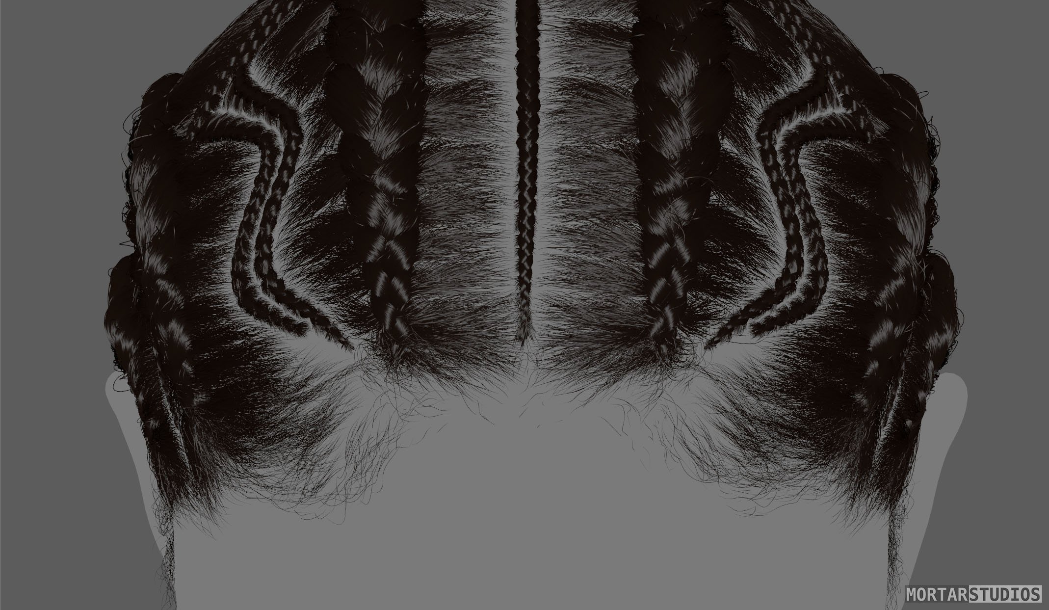 Custom Hair Groom for Metahumans - African Female Braids A_15.jpg